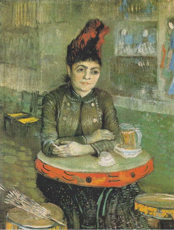 Vincent Van Gogh Agostina Segatori Sitting in the Cafe du Tambourin